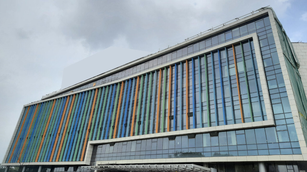 Dhirubhai ambani international school façade BKC