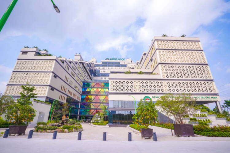 International hospital façade