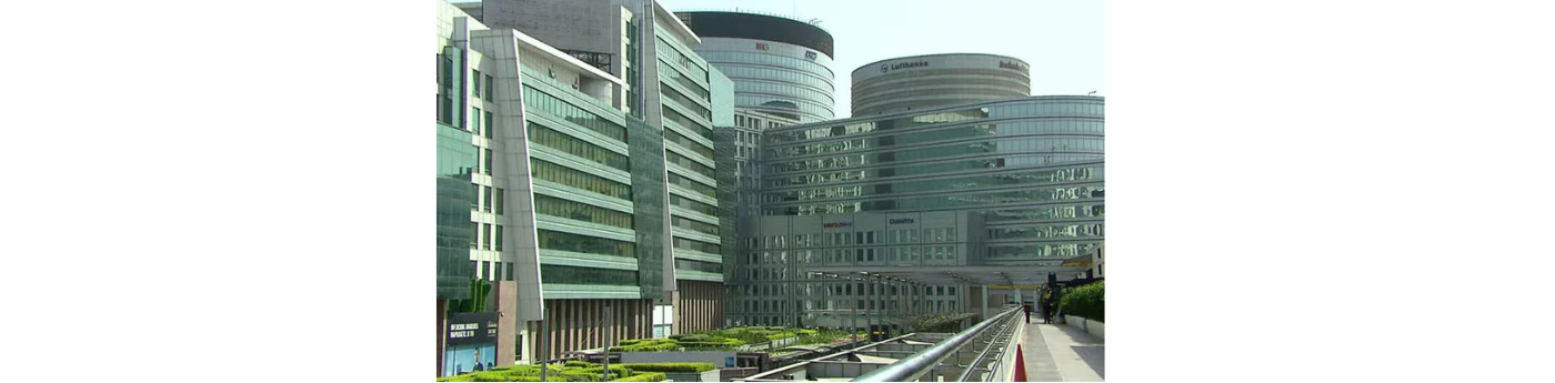 Glass facades building