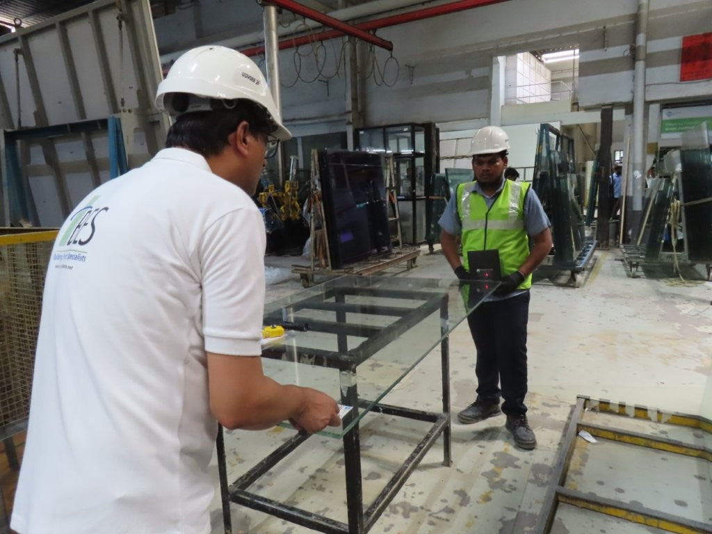 Glass façade QAQC inspection and quality checks during façade installation