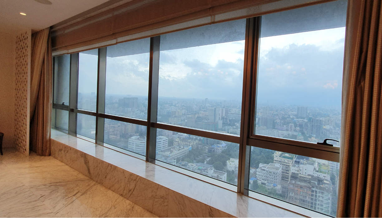 High rise towers facade