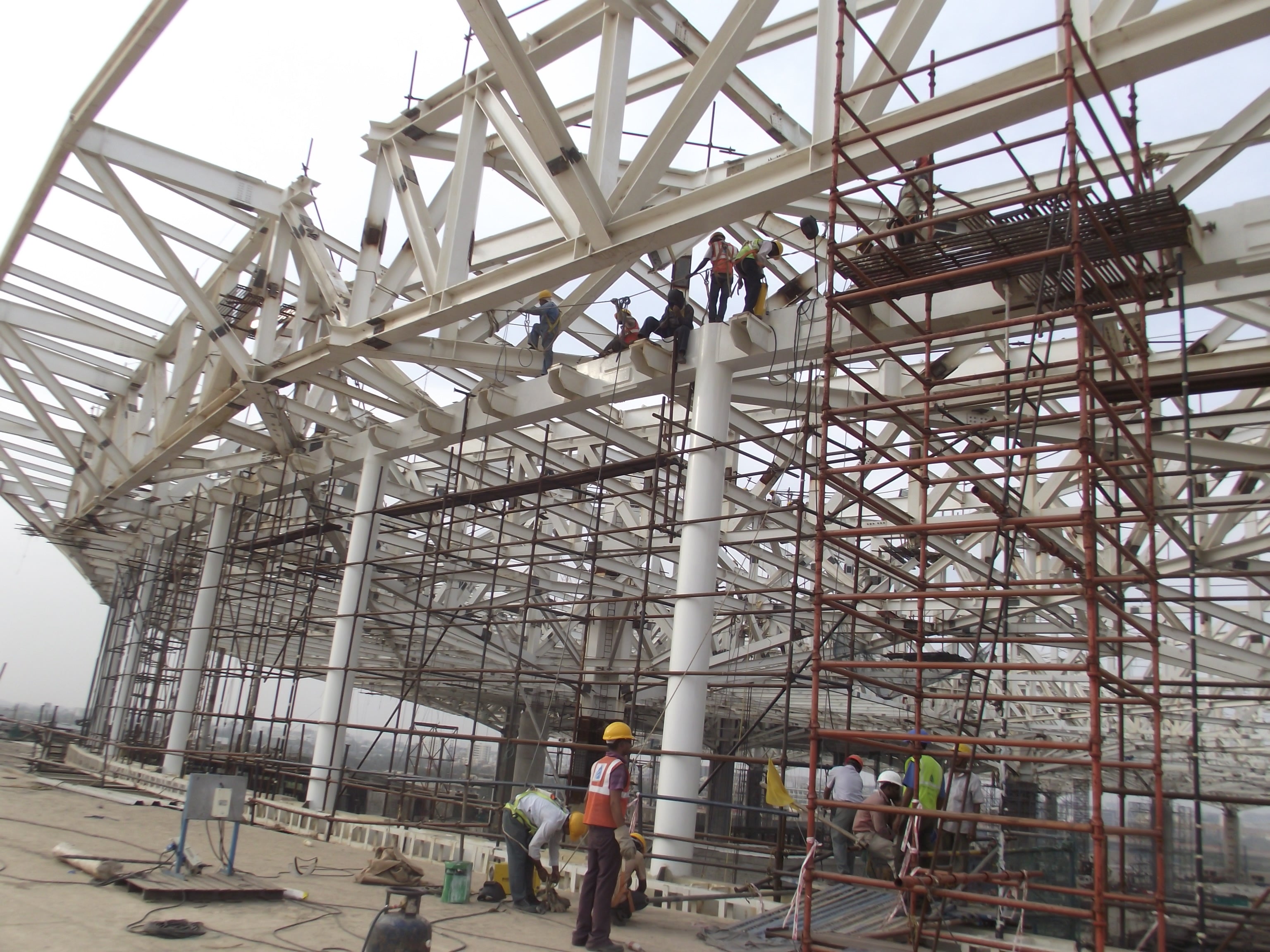 Mumbai airport façade structure