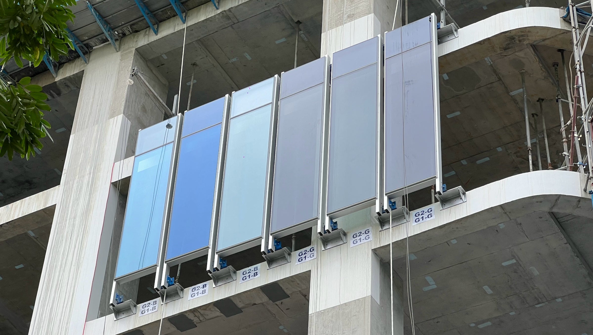 Glass selection for facades