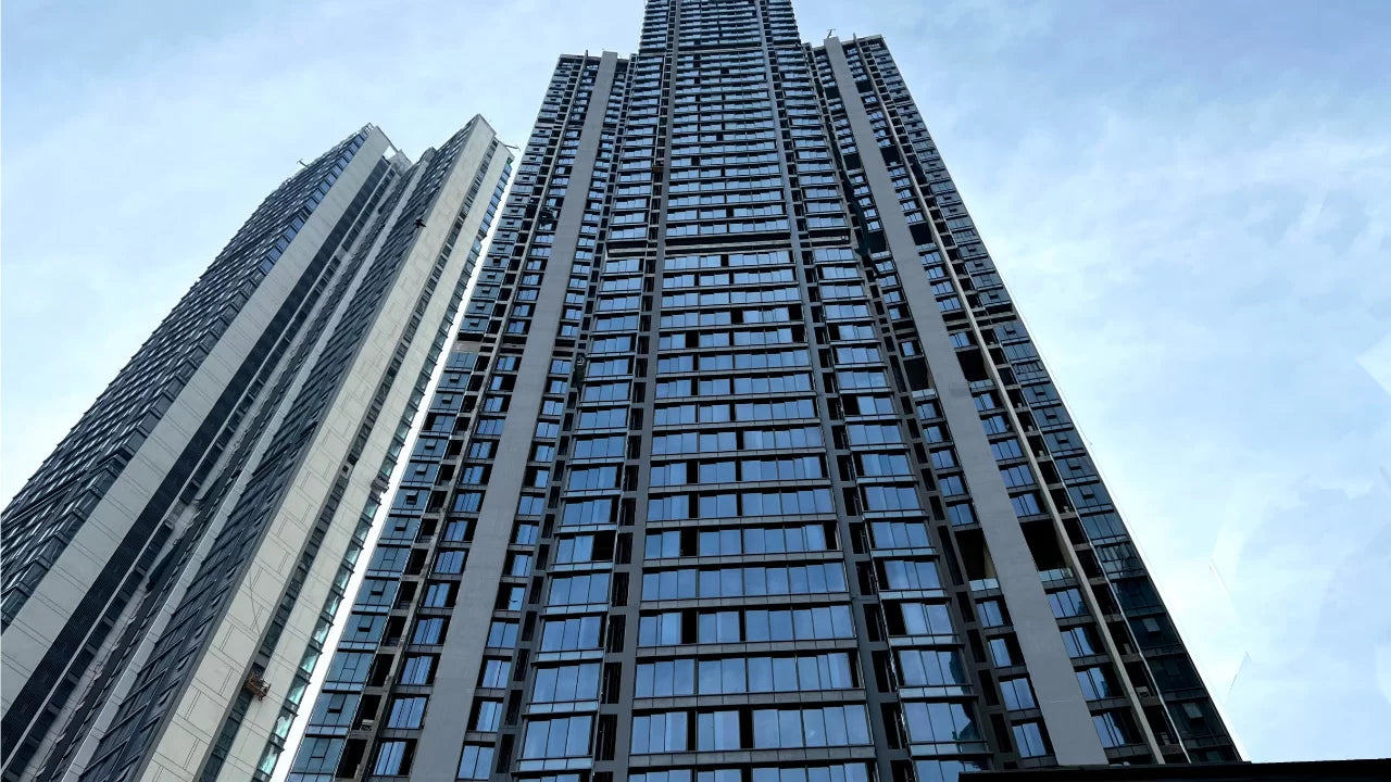 mumbai residential towers with facade