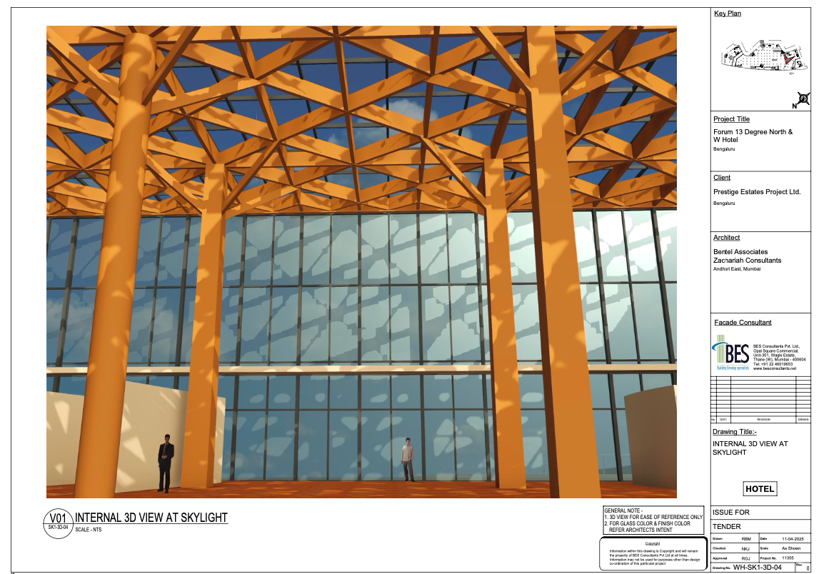 3d View of skylight Commercial Tower, Mumbai 