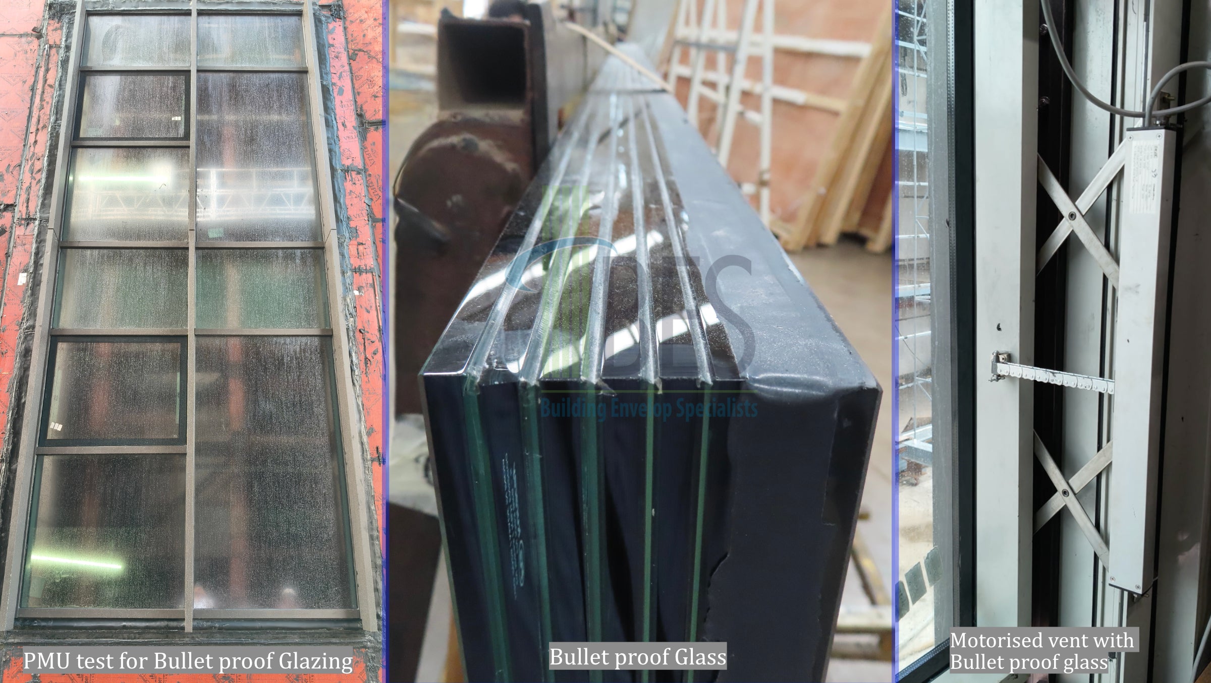 bullet proof glass facades