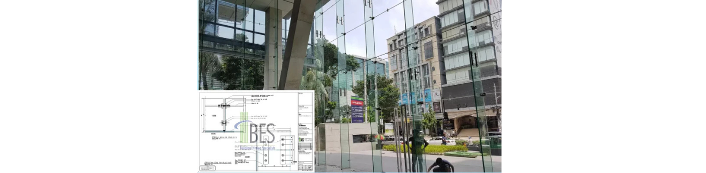 Glass facade design and completion