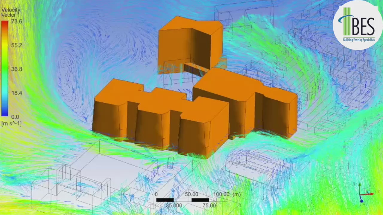 Load video: Building simulation for wind